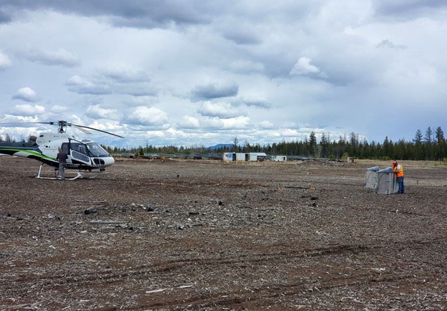 20,000 Taseko sockeye fry released by helicopter in Taseko Lake, May 24, 2022